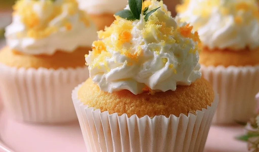 Tortini Mimosa decorati con crema e fiori eduli