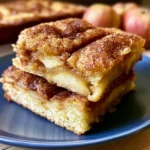 Barrette di torta di mele Snickerdoodle, un dolce morbidissimo con mele e cannella