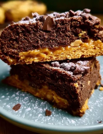Biscotti al caramello e cioccolato serviti su un piatto