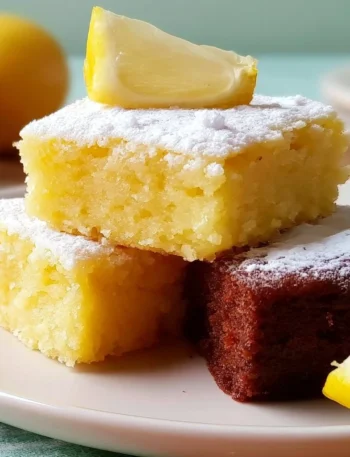 Brownies al Limone Fatti in Casa - un delizioso dessert fresco al limone