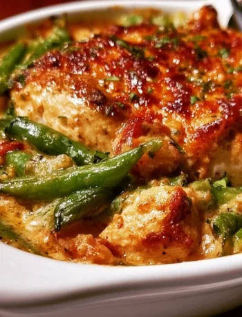 Casseruola di Pollo e Fagiolini di Ruth's Chris Steak House con verdure fresche