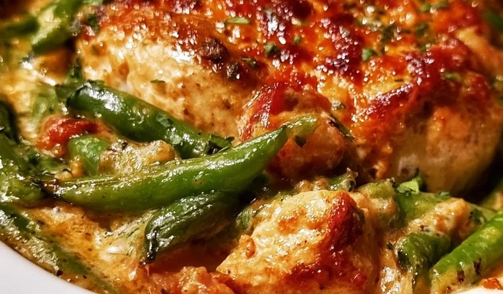 Casseruola di pollo e fagiolini di Ruth's Chris Steak House, piatto gustoso