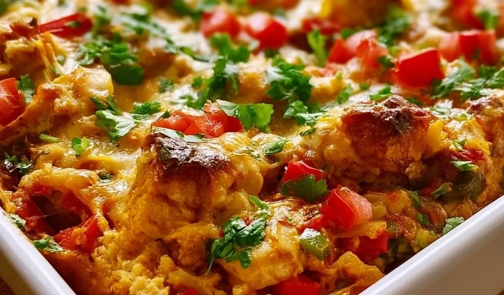 Casseruola di pollo fajita con sapori messicani