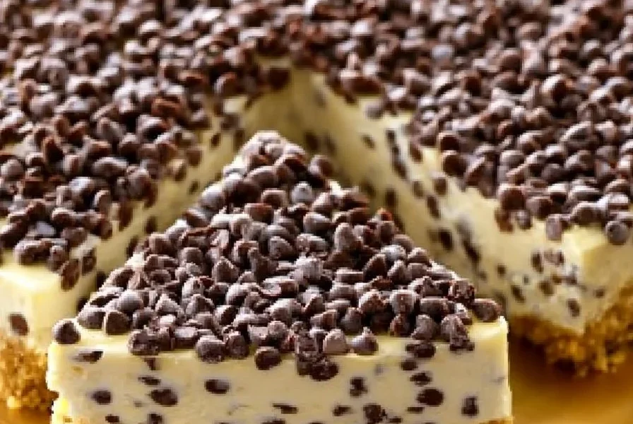 Cheesecake Stracciatella con Mascarpone e Gocce di Cioccolato
