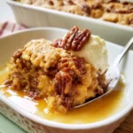 Cobbler alle Noci Pecan e Burro appena sfornato, dolce irresistibile.