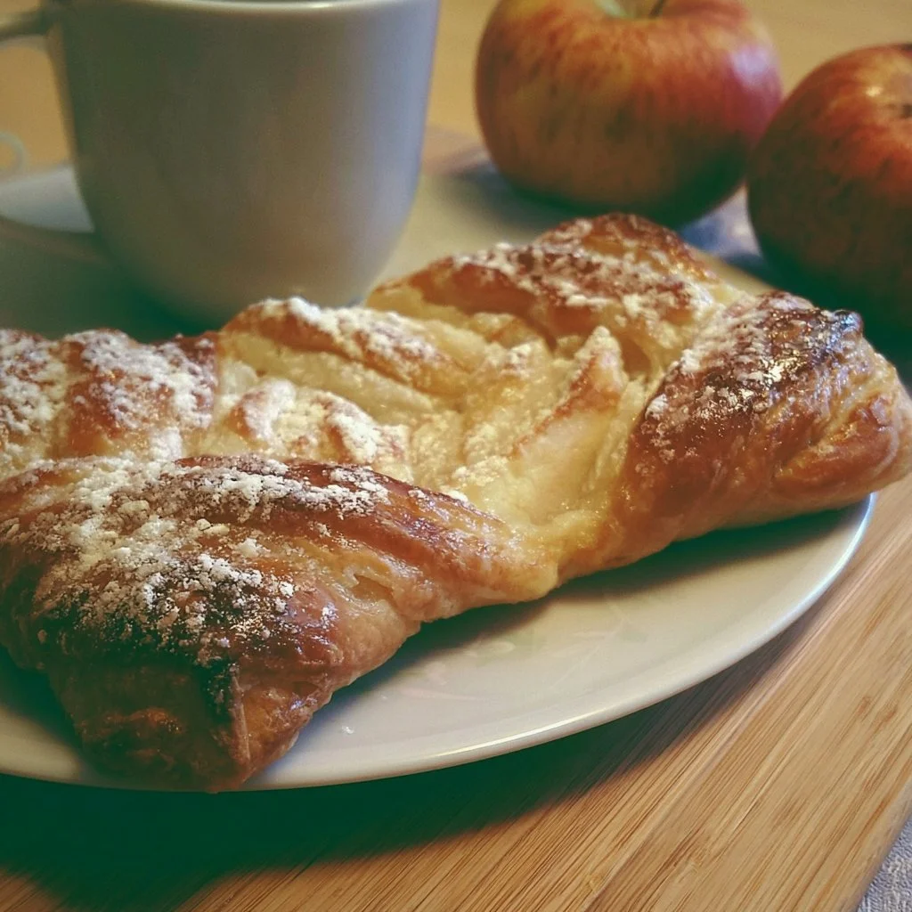 Pasta Sfoglia ripiena di mele per una colazione deliziosa