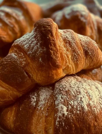 Cornetti freschi appena sfornati per una colazione deliziosa.