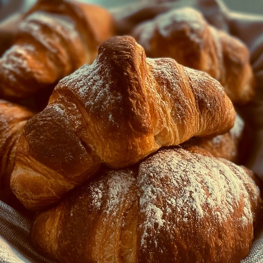 Cornetti freschi appena sfornati per una colazione deliziosa.