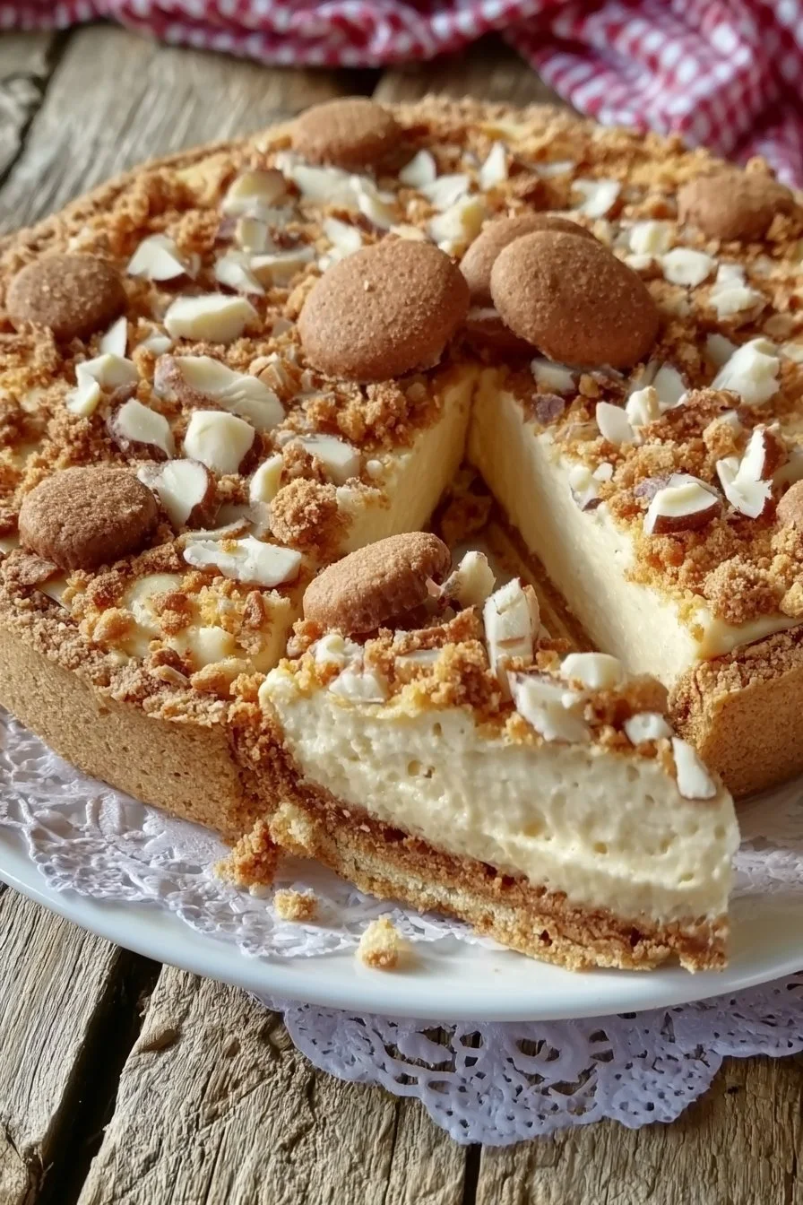 Crostata agli amaretti e crema al mascarpone