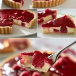 Crostata di Frutta di Lamponi fresca e colorata con frutti vari