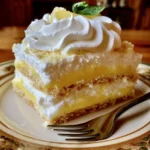 Dessert Lussureggiante al Limone del Sud servito in un elegante piatto