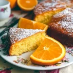 Dolce Morbido alle Arance, un dessert soffice e profumato con arance fresche.