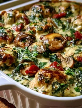 Focaccia di pollo cowboy con spinaci e funghi gourmet