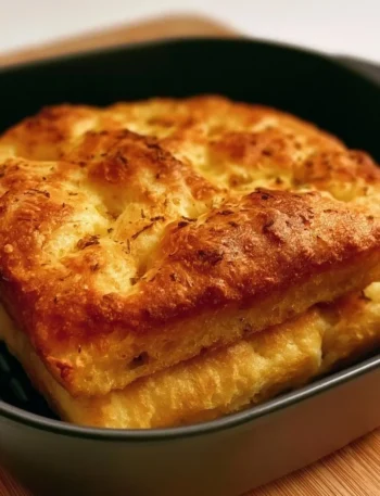 Focaccia croccante cucinata nella friggitrice ad aria
