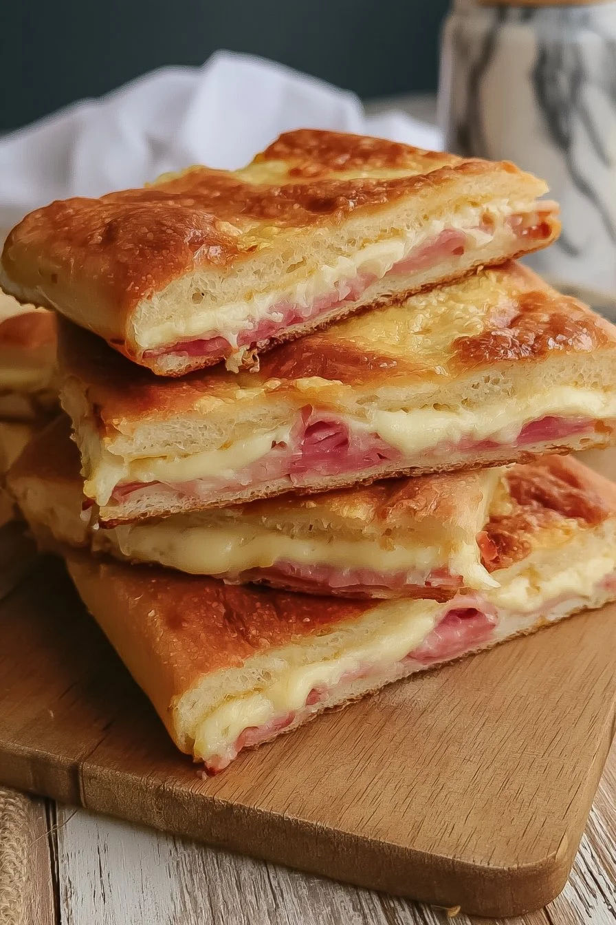 Focaccia Ripiena con Prosciutto Cotto Ricetta | Ricetta | Pane Integrale Fatto in Casa, Condimenti per Pizza, Ciambelle al Cioccolato