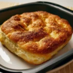 Focaccia Velocissima cotta in friggitrice ad aria croccante e dorata.