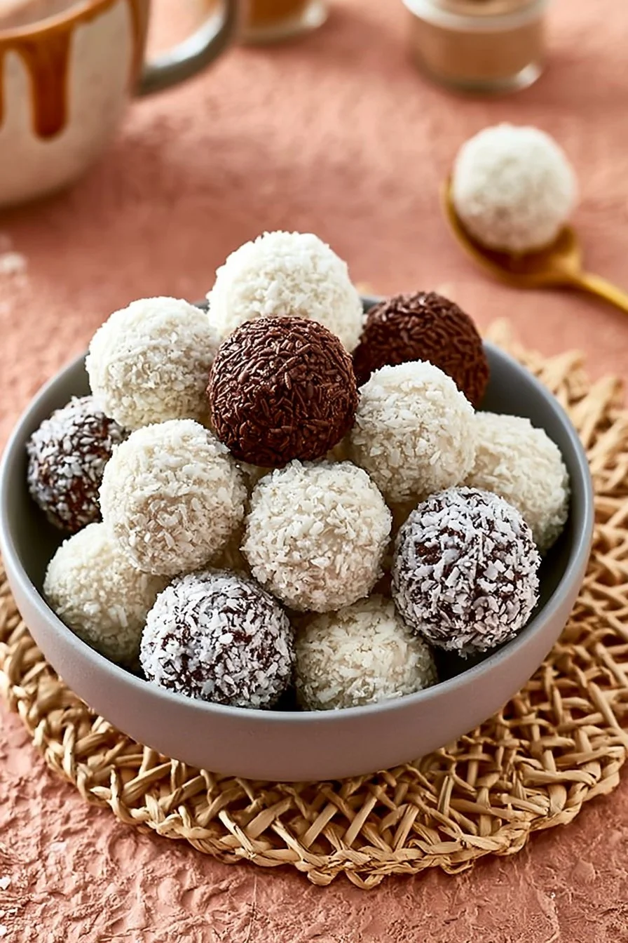 Palline di cocco e ricotta