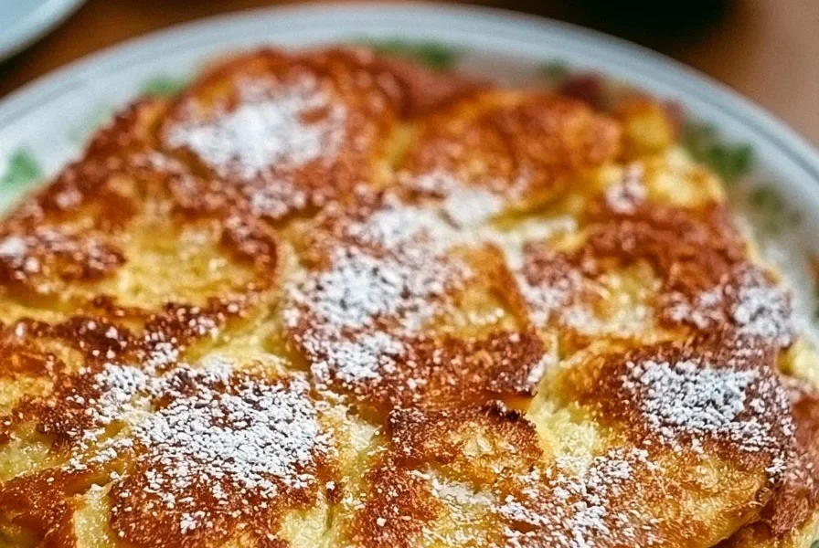 Pancake alla mela serviti con sciroppo d'acero e fette di mela fresche