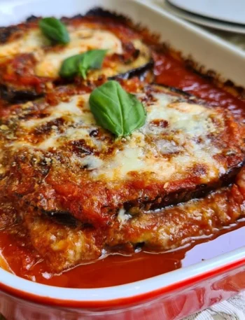 Parmigiana di Melanzane Classica - piatto tradizionale italiano con melanzane.