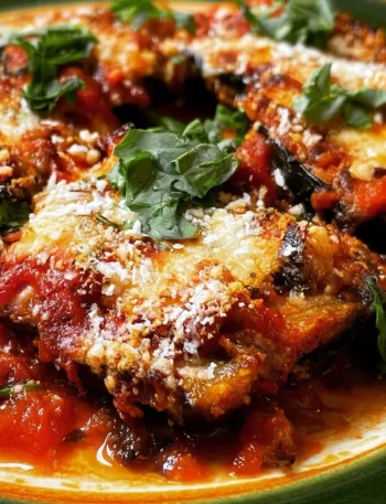 Parmigiana di Melanzane Non Fritte con ingredienti freschi e salsa di pomodoro