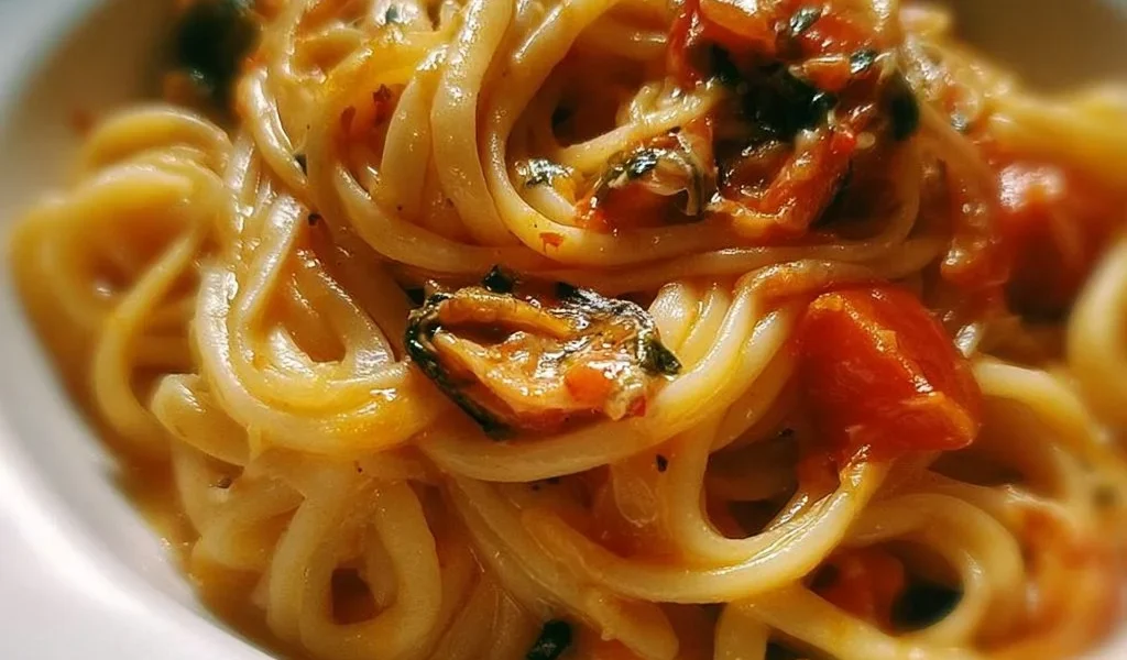 Pasta alla Santuzza con pomodoro fresco e basilico
