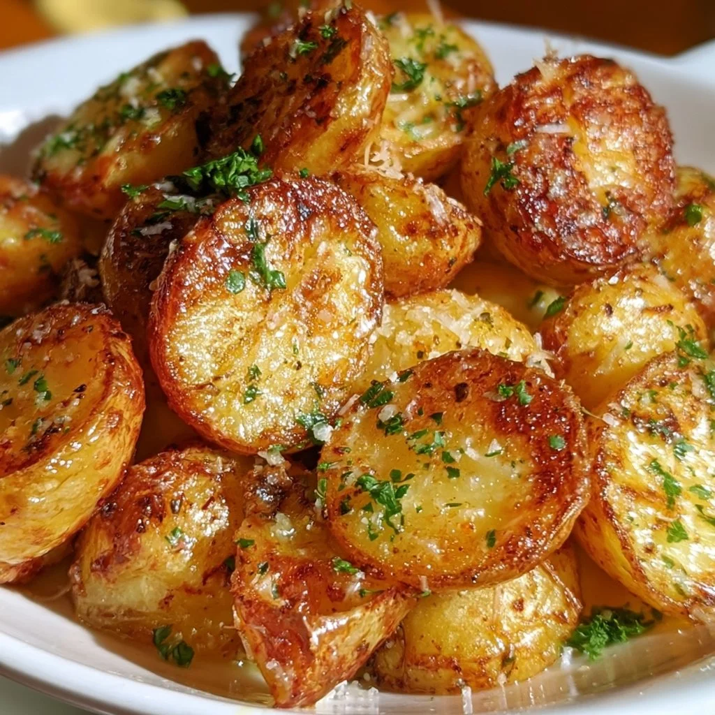 Patate arrosto al Parmigiano preparate seguendo la ricetta di Ruth's Chris