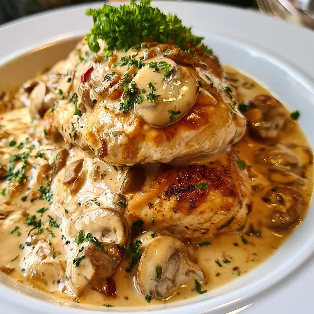 Piatto di Pollo Cremoso Gloria, ricetta gustosa e facile da preparare