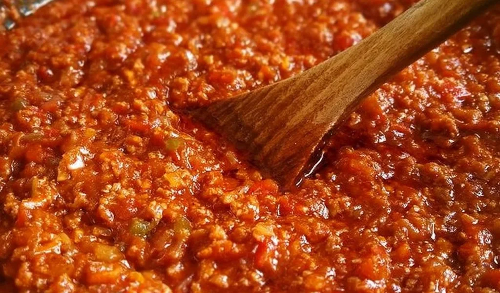 Piatto di Ragù alla bolognese con pasta fresca, ricetta tradizionale italiana.