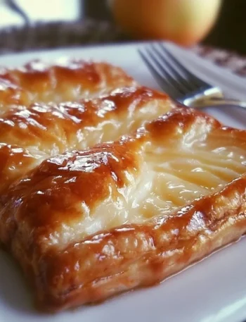 Sfogliatine di mele, dolce Apple Danish pronto da servire