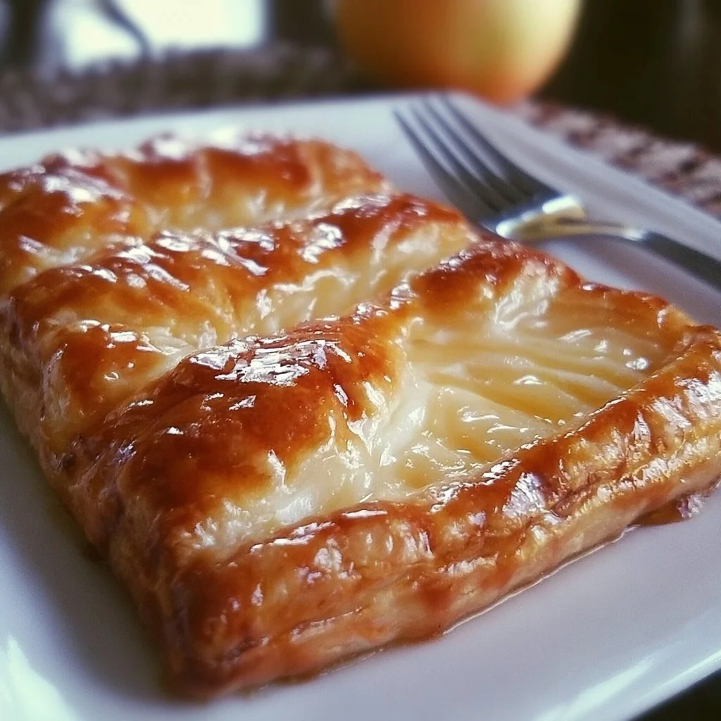 Sfogliatine di mele, dolce Apple Danish pronto da servire