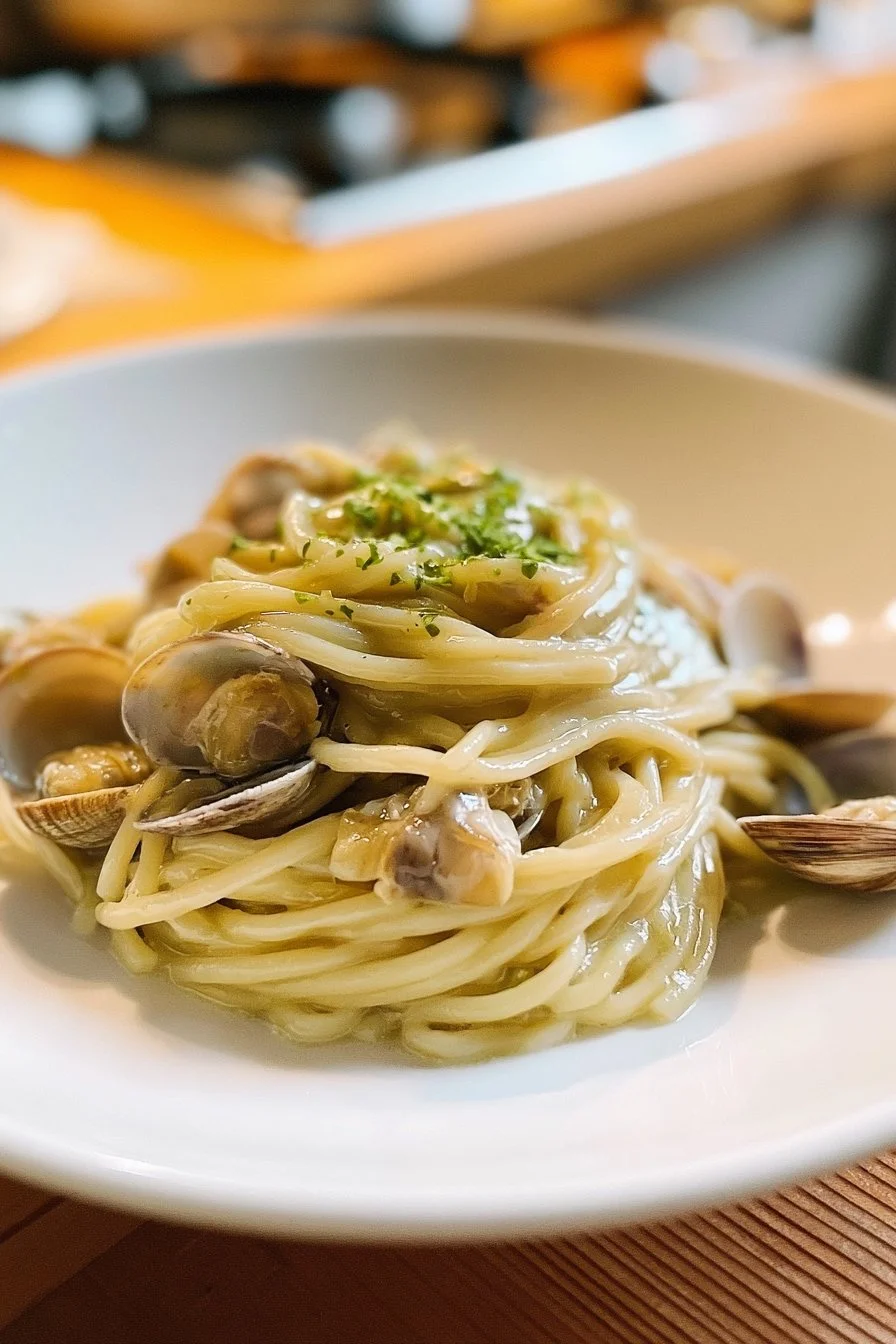 Spaghetti alle vongole veraci e lime