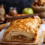 Strudel di Mele con Pasta Fillo, dolce tipico italiano con mele e pasta croccante