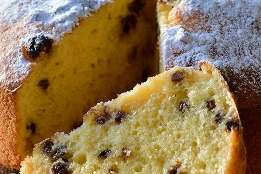 Torta alla panna con banane e gocce di cioccolato fresca e appetitosa