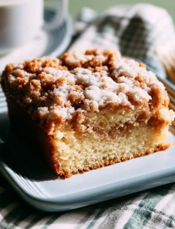 Torta di caffè al lievito madre con decorazioni dolci