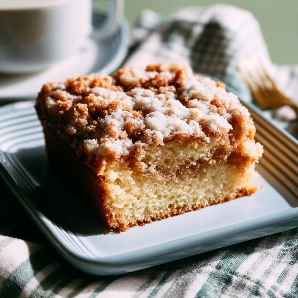 Torta di caffè al lievito madre decorata con chicchi di caffè