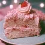 Torta di Champagne Rosa decorata con fragole e champagne