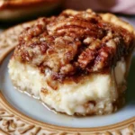 Torta di pecan con formaggio cremoso della Chiesa, deliziosa e ricca.