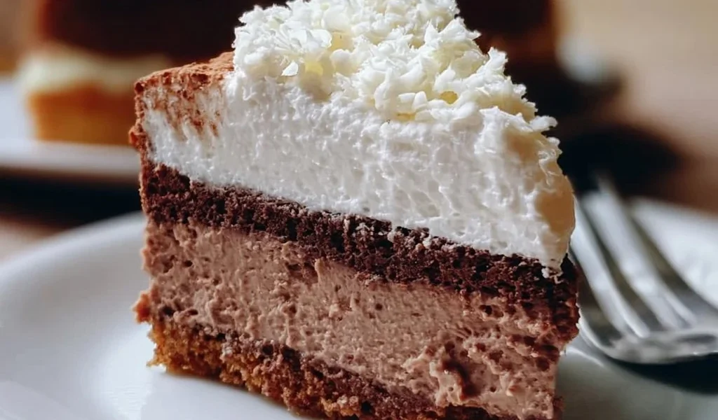 Torta Fredda al Mascarpone Doppio Cioccolato decorata