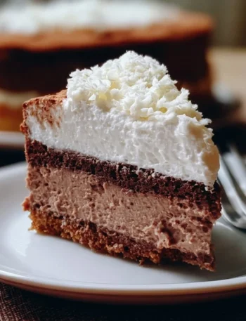 Torta Fredda al Mascarpone Doppio Cioccolato decorata