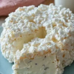 Torta Gelato con Meringhe Sbriciolate su un piatto decorativo