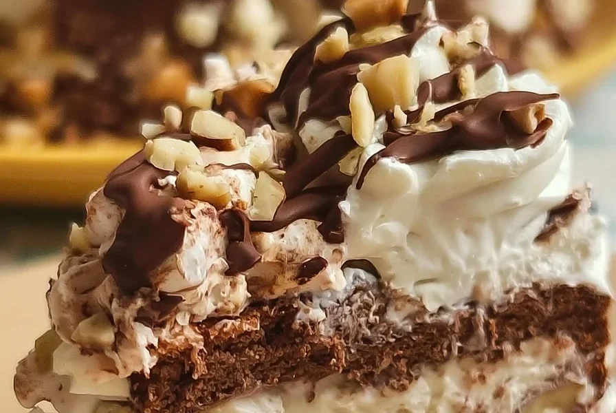 Torta Gelato Pan di Stelle con variegatura di Nutella e panna