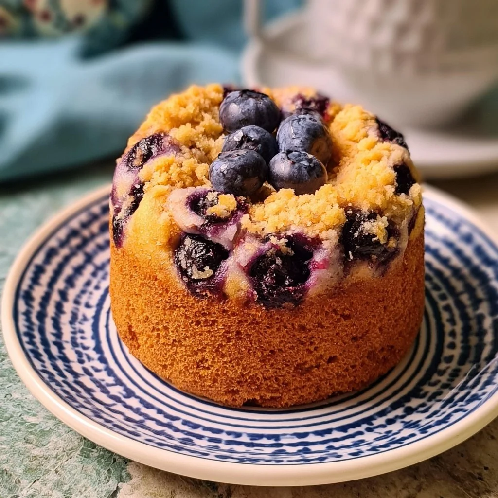 Torta Muffin ai Mirtilli pronta da gustare