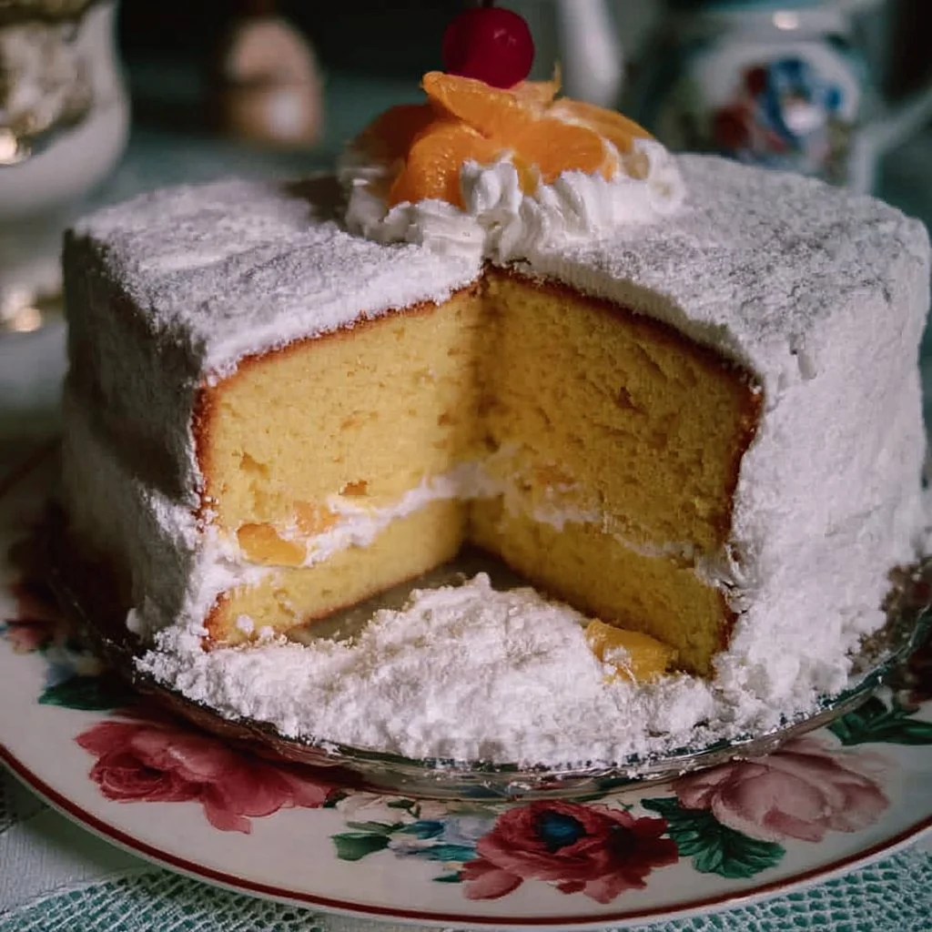 Fetta di Torta Paradiso con crema dolce e soffice