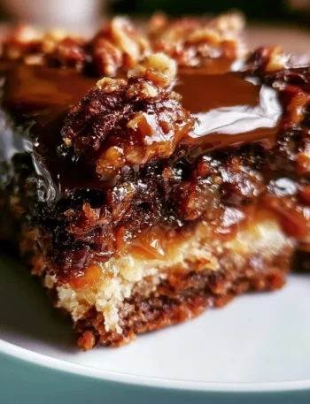 Torta Tedesca con Caramello e Noci Pecan, dessert ricco e invitante.