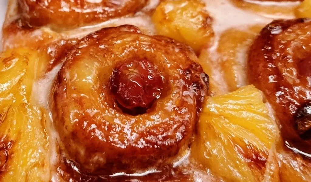 Brioche alla Cannella Capovolta con Ananas, dolce soffice e profumato