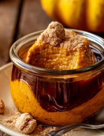 Budino alla Zucca con Amaretti, un dessert autunnale cremoso e gustoso.