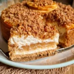 Cheesecake di mela e crumble, un dolce cremoso e croccante