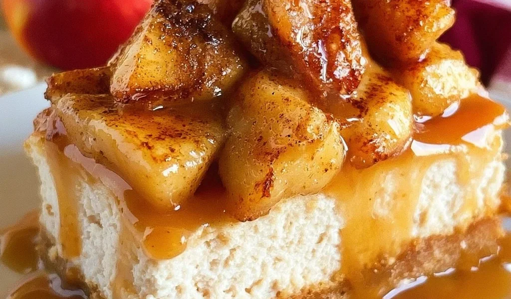 Cheesecake di mele caramellate facile e deliziosa
