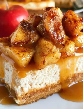 Cheesecake di mele caramellate facile e deliziosa
