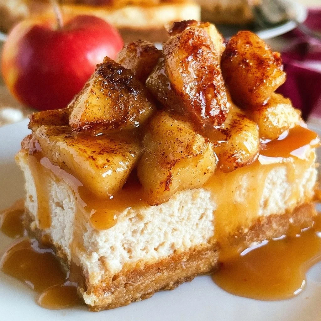 Cheesecake di mele caramellate facile e deliziosa